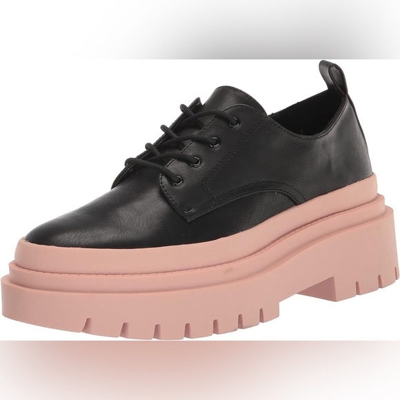 Steve Madden Malene Loafer in black/pink SZ 7.5 - Picture 1 of 7